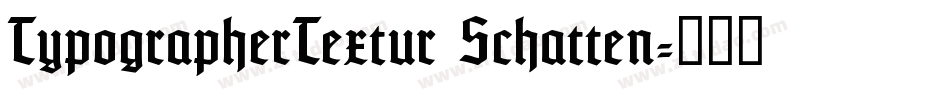 TypographerTextur Schatten字体转换